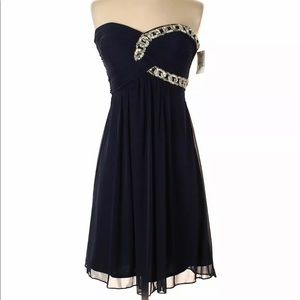 NWT Blondie Nites Women Blue Cocktail Dress 3 $109